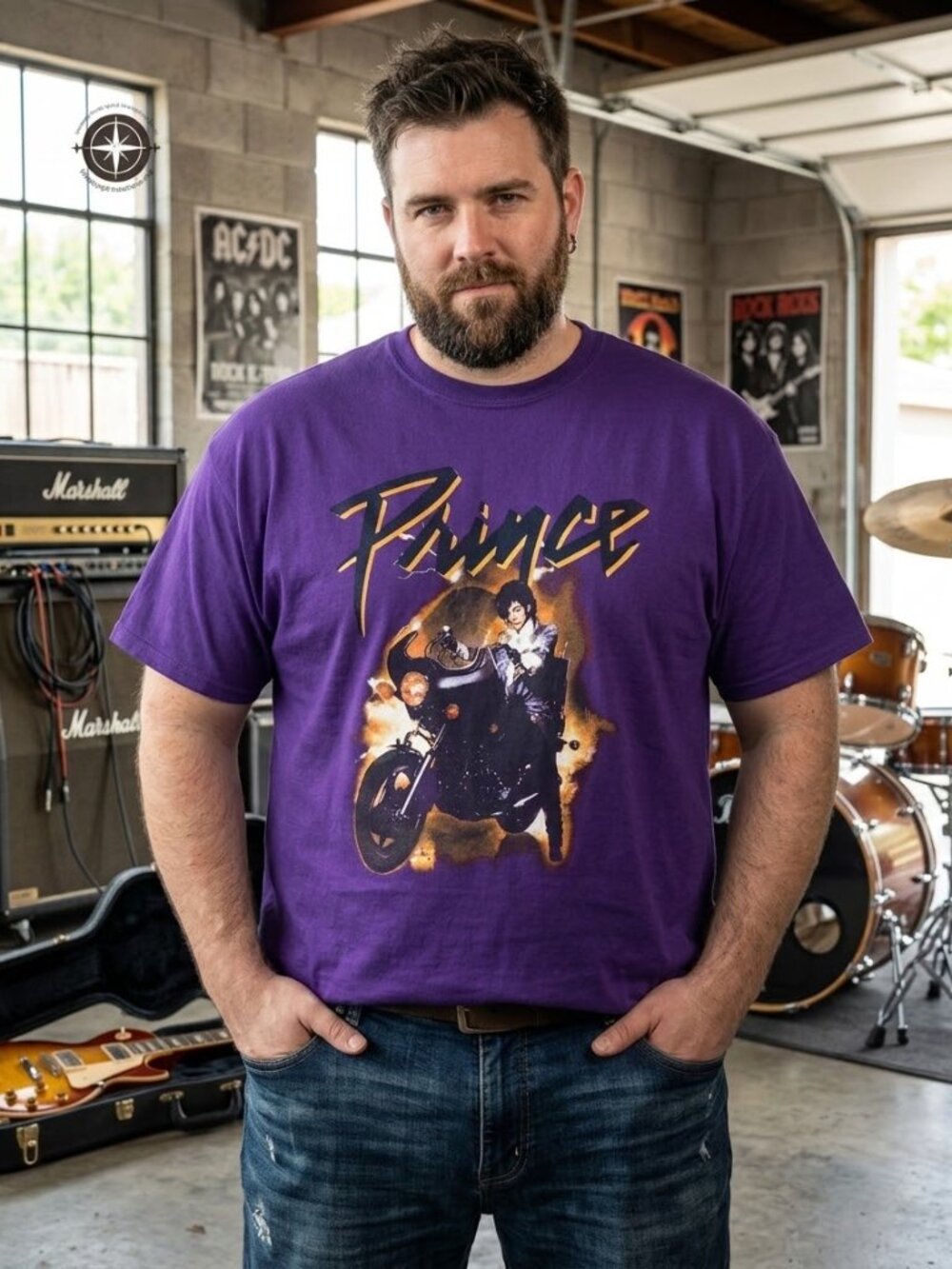 Prince Men's Short Sleeve Graphic T-Shirt